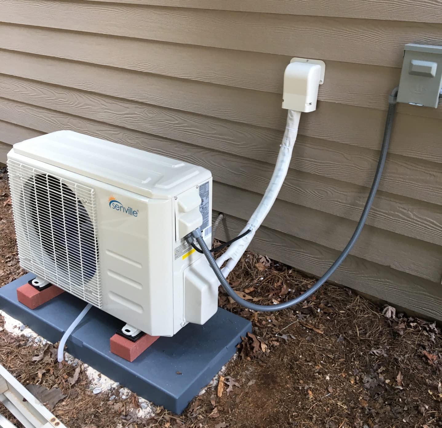 Senville LETO Series Mini Split Air Conditioner Heat Pump, 9000 BTU 110/120V, Inverter, Works with Alexa, SEER2 21.5, White customer photo 2