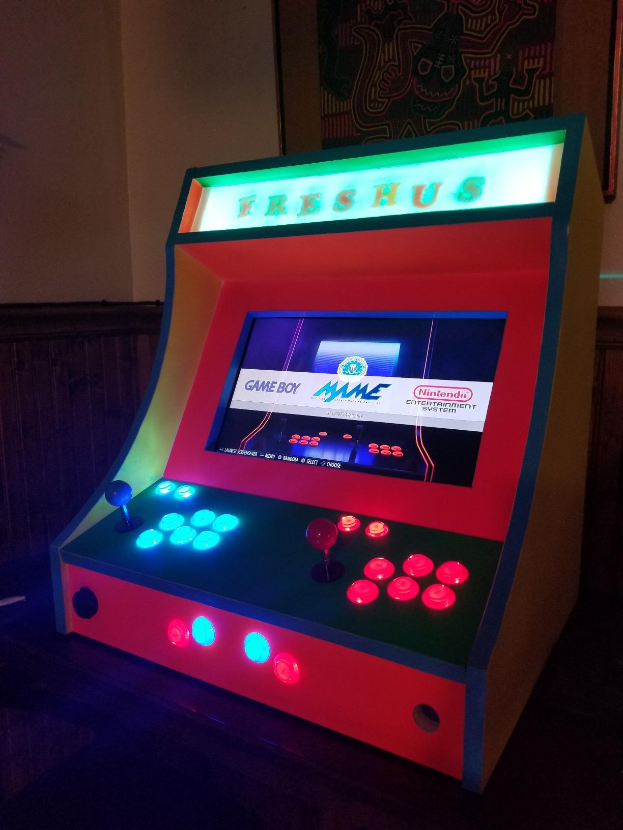 LED Arcade DIY Parts 2x Zero Delay USB Encoder + 2x 8 Way Joystick + 20x LED Illuminated Push Buttons for Mame Jamma Arcade Project Red + Blue Kits customer photo 1