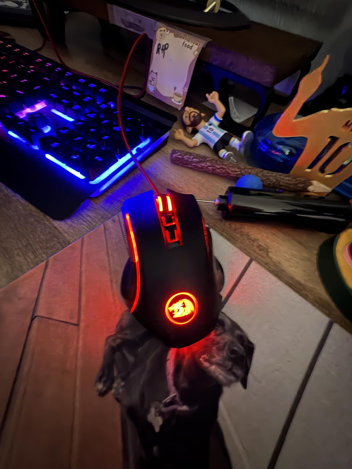 Redragon M602 Gaming Mouse, Ergonomic RGB Gaming Mouse Wired with 7200 Adjustable DPI, 9 Programmable Buttons, Professional Software for Gamer Office [Black] customer photo 1