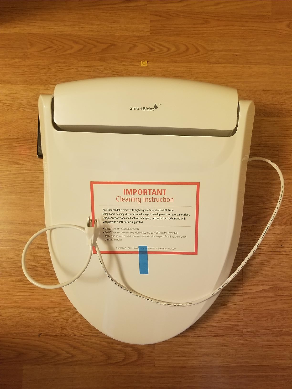 SmartBidet SB-1000 Smart Bidet Electric Bidet Toilet Seat with Heated Seat, Warm Water, Air Dryer - Remote Control, Elongated customer photo 2