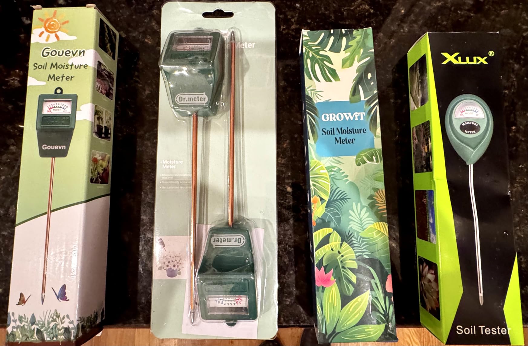 XLUX Soil Moisture Meter, Plant Water Monitor, Hygrometer Sensor for Gardening, Farming, Indoor and Outdoor Plants, No Batteries Required customer photo 2