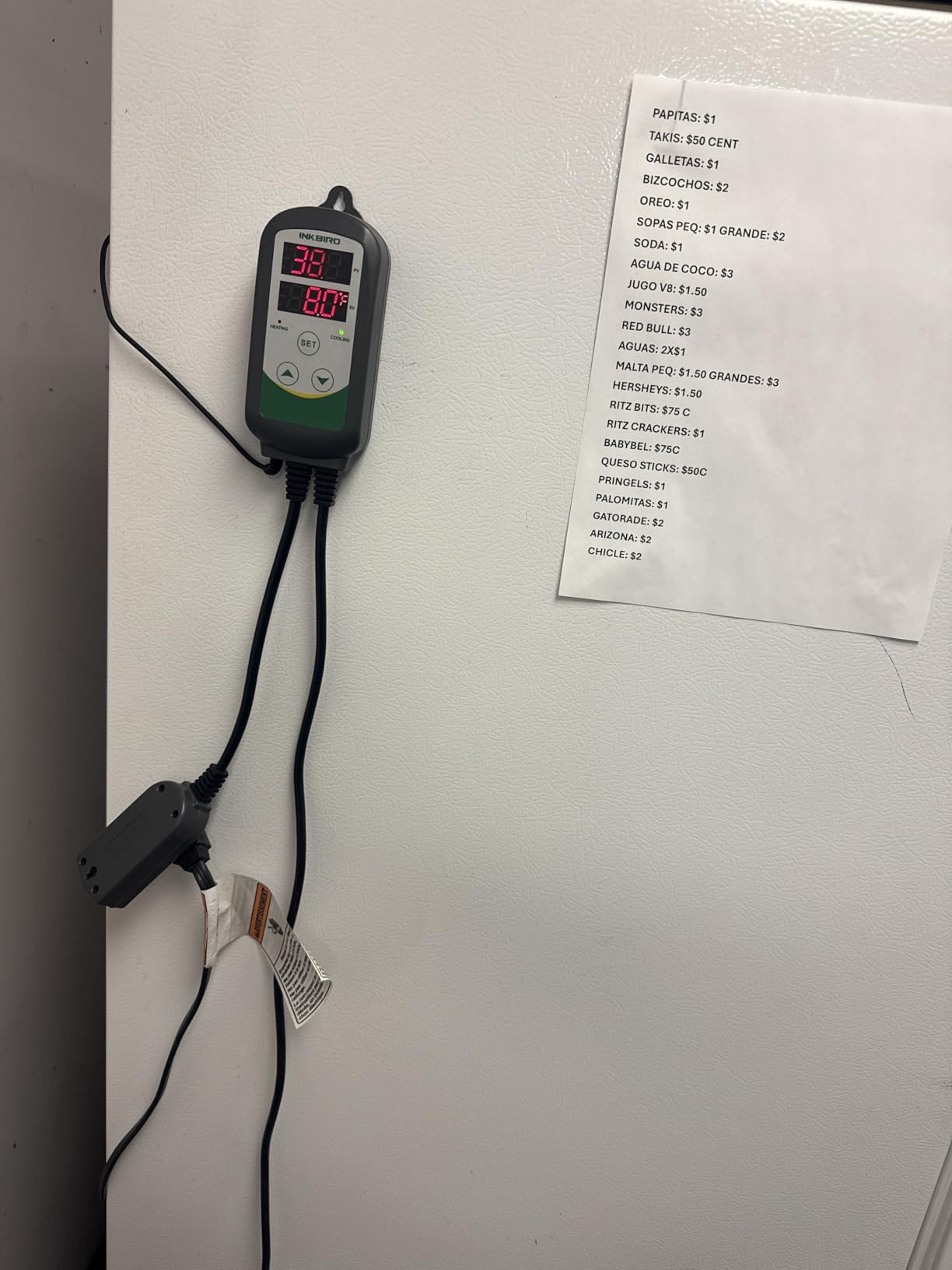 Inkbird ITC308 Freezer Thermostat Heating Cooling Plug Temperature Controller Outlet 110V 1200W Digital Temp Control for Greenhouse Heater Cooler Reptile Brewing Fermentation Kegerator Probe customer photo 1