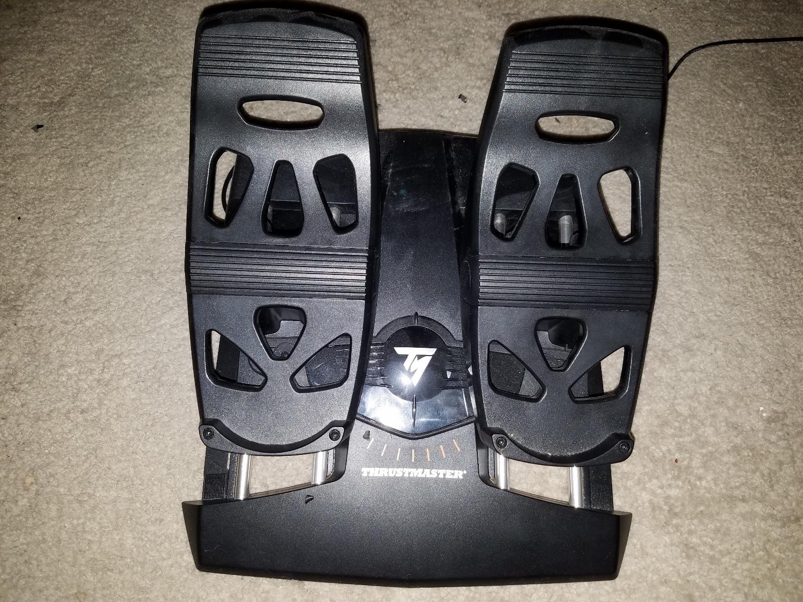 Thrustmaster TFRP Precision Flight Sim Rudder Pedals - PS5, XBOX & PC | self-centering axis, long travel, aluminum rails, differential breaking, for all types of flight, adjustable resistance customer photo 2