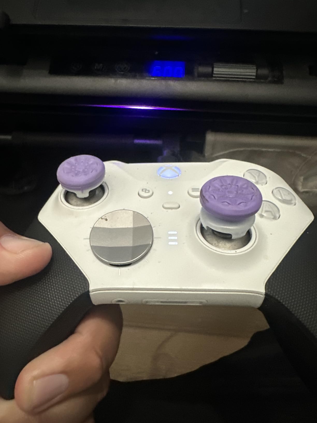 KontrolFreek FPS Freek Galaxy Purple for Xbox One and Xbox Series X Controller | 2 Performance Thumbsticks | 1 High-Rise, 1 Mid-Rise | Purple customer photo 1