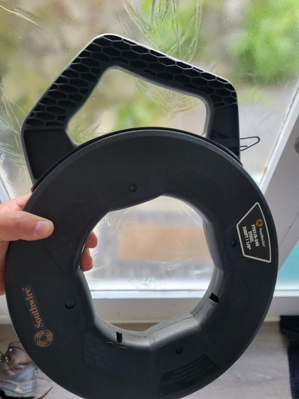 Southwire Fish Tape Tool - Durable 1/8-Inch Tempered Spring Steel for Efficient Wire Pulling - High-Impact Case - Ergonomic Handle - Fast Rewind Design - 25-Foot Length customer photo 2