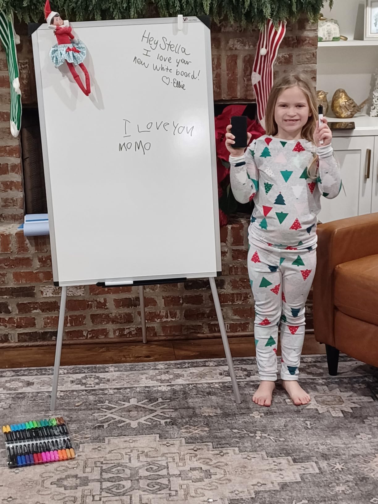 VIZ-PRO Whiteboard Easel, 36 x 24 Inches, Portable Dry Erase Board Height Adjustable for School Office and Home customer photo 1