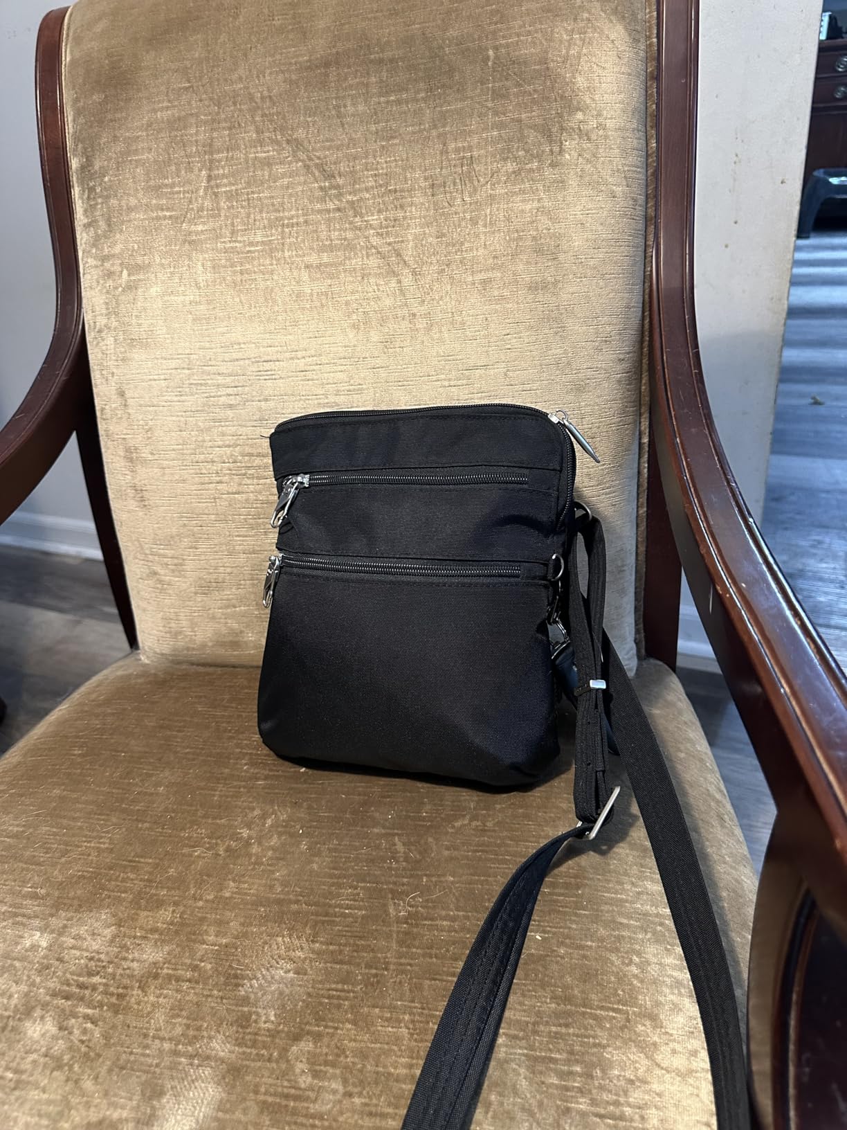 Travelon Anti-theft Classic Slim Double Zip Crossbody customer photo 1