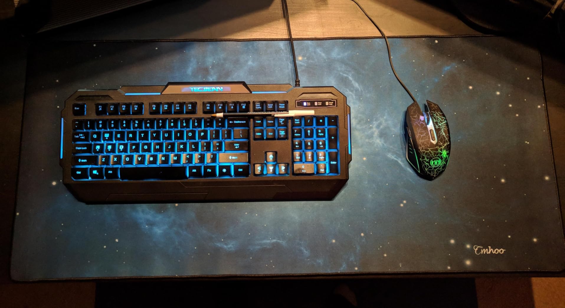 XXL Professional Large Mouse Pad & Computer Game Mouse Mat (35.4x15.7x0.1IN, Map) (90 * 40 Map) customer photo 2