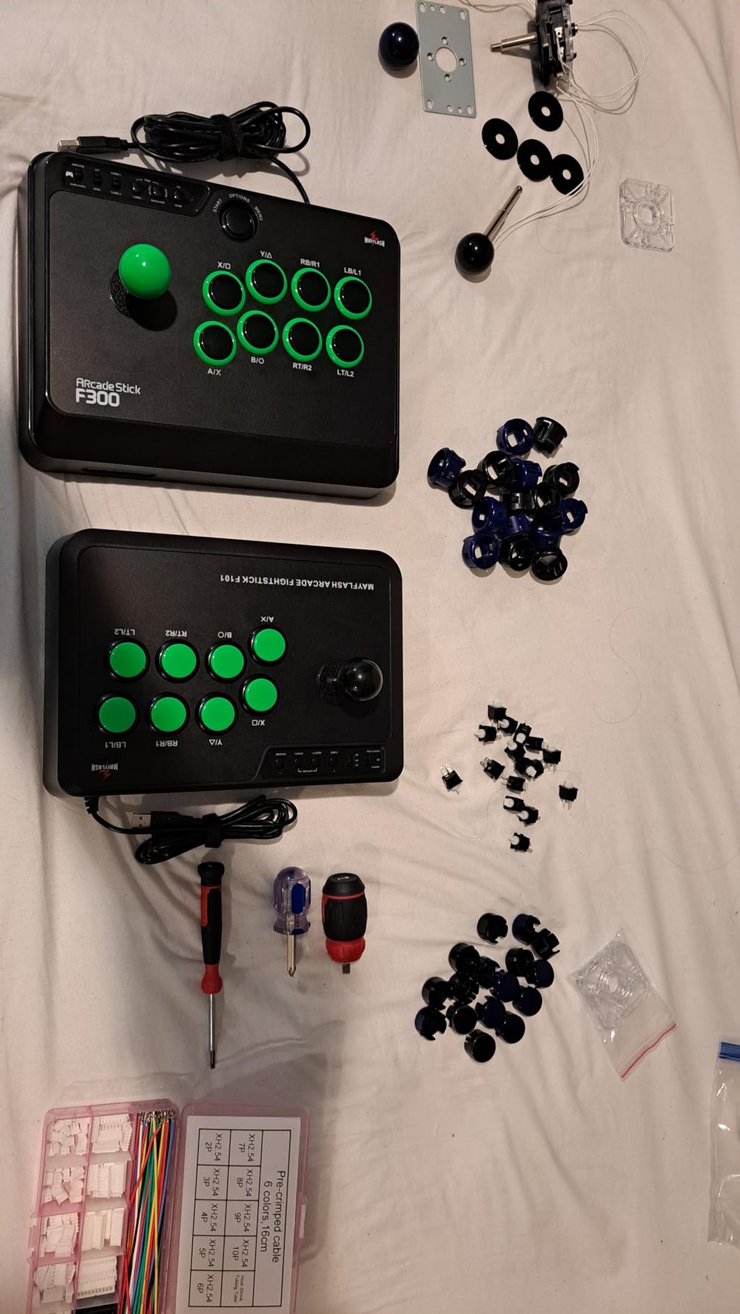 JLF-TP-8YT Joystick + Sanwa 8 pcs OBSF-30 Push Button Bundle Kit Color : Red - for Arcade Game 4 & 8 Way Adjustable, Compatible with Catz Mad SF4 Tournament Joystick customer photo 1