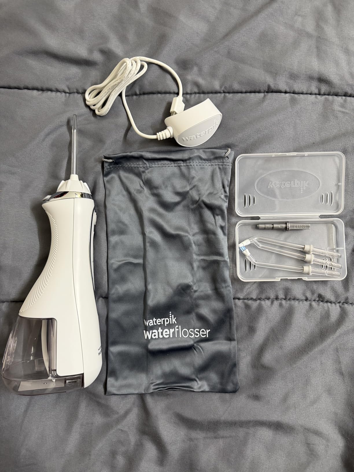 Waterpik Cordless Advanced 2.0 Water Flosser For Teeth, Gums, Braces, Dental Care With Travel Bag and 4 Tips, ADA Accepted, Rechargeable, Portable, and Waterproof, White WP-580, Packaging May Vary customer photo 2