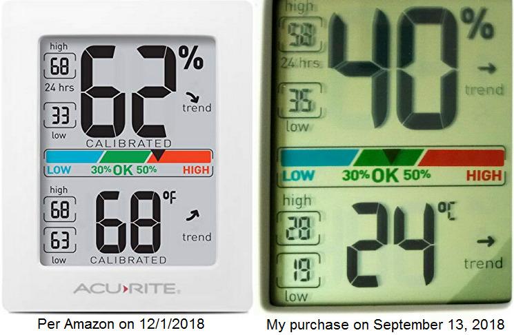 AcuRite Humidity Meter Hygrometer and Indoor Digital Thermometer with Temperature Gauge and Humidity Gauge, Room Thermometer Comfort Scale, 3 x 2.5 Inches, White (01083M) customer photo 1