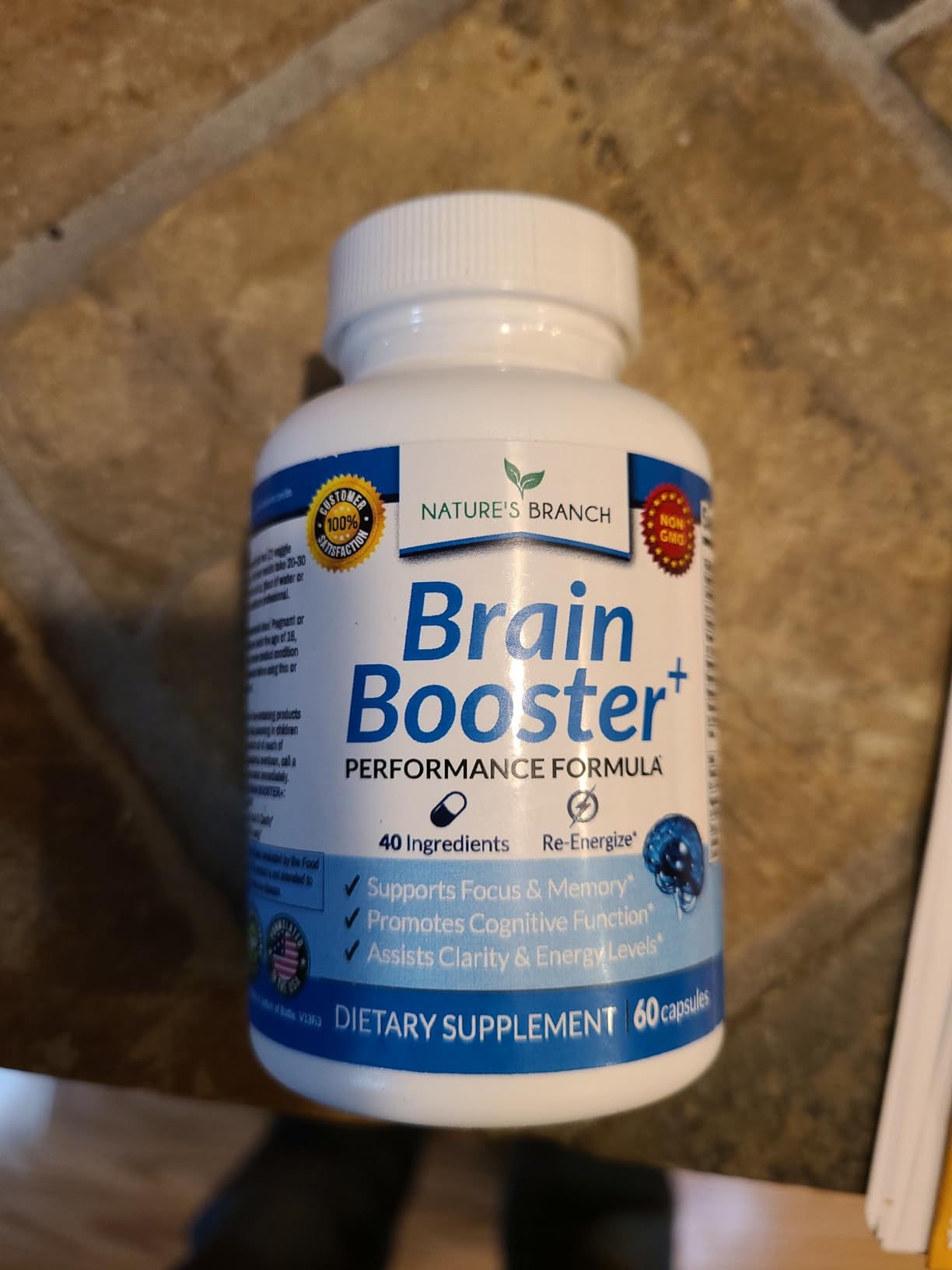 40-in-1 Brain Booster Supplement for Focus, Memory, Clarity, Energy | Advanced Vitamins Plus eBook | for Men & Women, Cognitive Function Nootropic Support with DMAE, Mind Health Formula | 60 Capsules customer photo 1