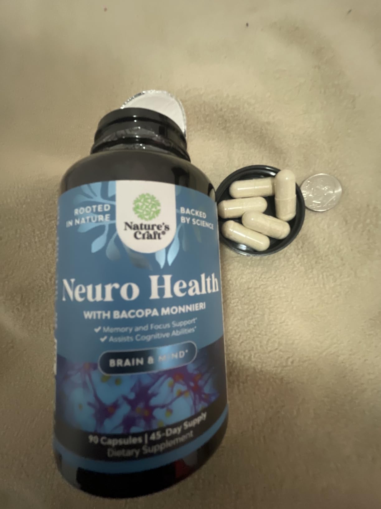 Nootropic Brain Supplement for Memory and Focus Support - Vitamins for Mental Support & Clarity with Bacopa Monnieri, VIT A, B6, Riboflavin, Niacin, Thiamin & Folate - Cognitive Complex - 60 Count customer photo 1