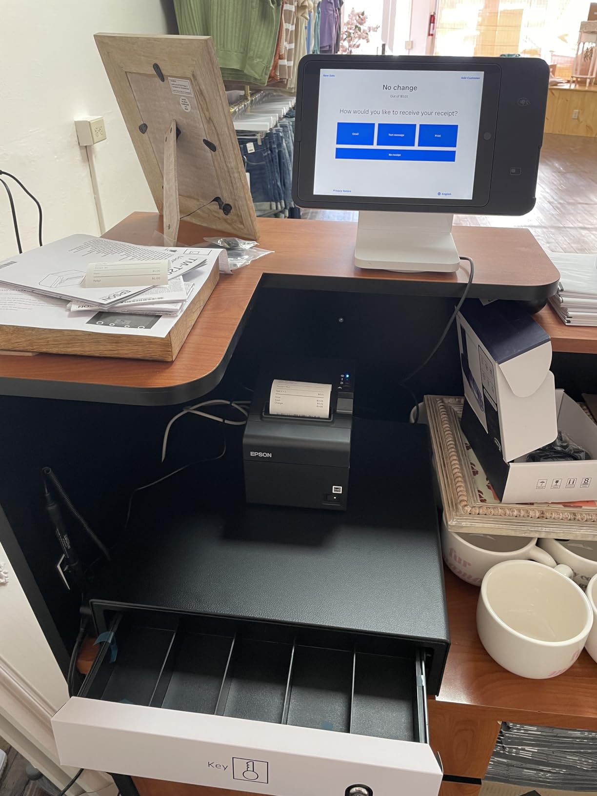 Hardware Bundle for Square - Cash Drawer and Thermal Receipt Printer,[Compatible with Square Stand and Square Register] customer photo 1