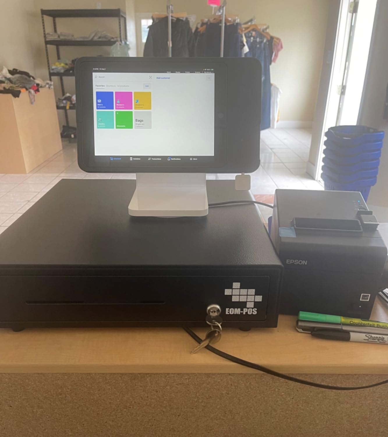 Hardware Bundle for Square - Cash Drawer and Thermal Receipt Printer,[Compatible with Square Stand and Square Register] customer photo 2