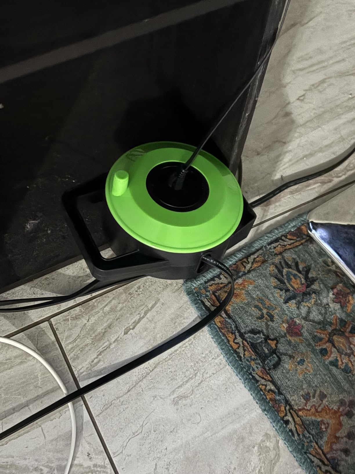 Retractable Network Cable Extender, 50 Feet CAT 6 Ethernet Cable Flat-Portable 1Gbps Data Speed-Swiftly Setup Temp Networks-Cascadable Male-Female RJ45 Connector-UTP Cable Reel customer photo 1