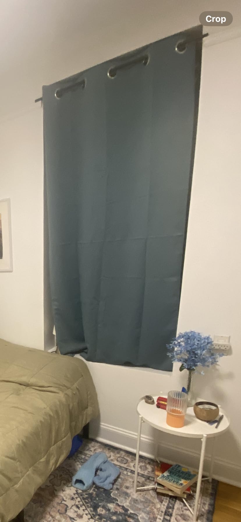 NICETOWN Soundproof Thermal Insulated Blackout Curtain Thermal Insulated Solid Grommet Room Darkening Drape for Dining Room (Single Panel, 42 inches by 84 inch, Black) customer photo 2