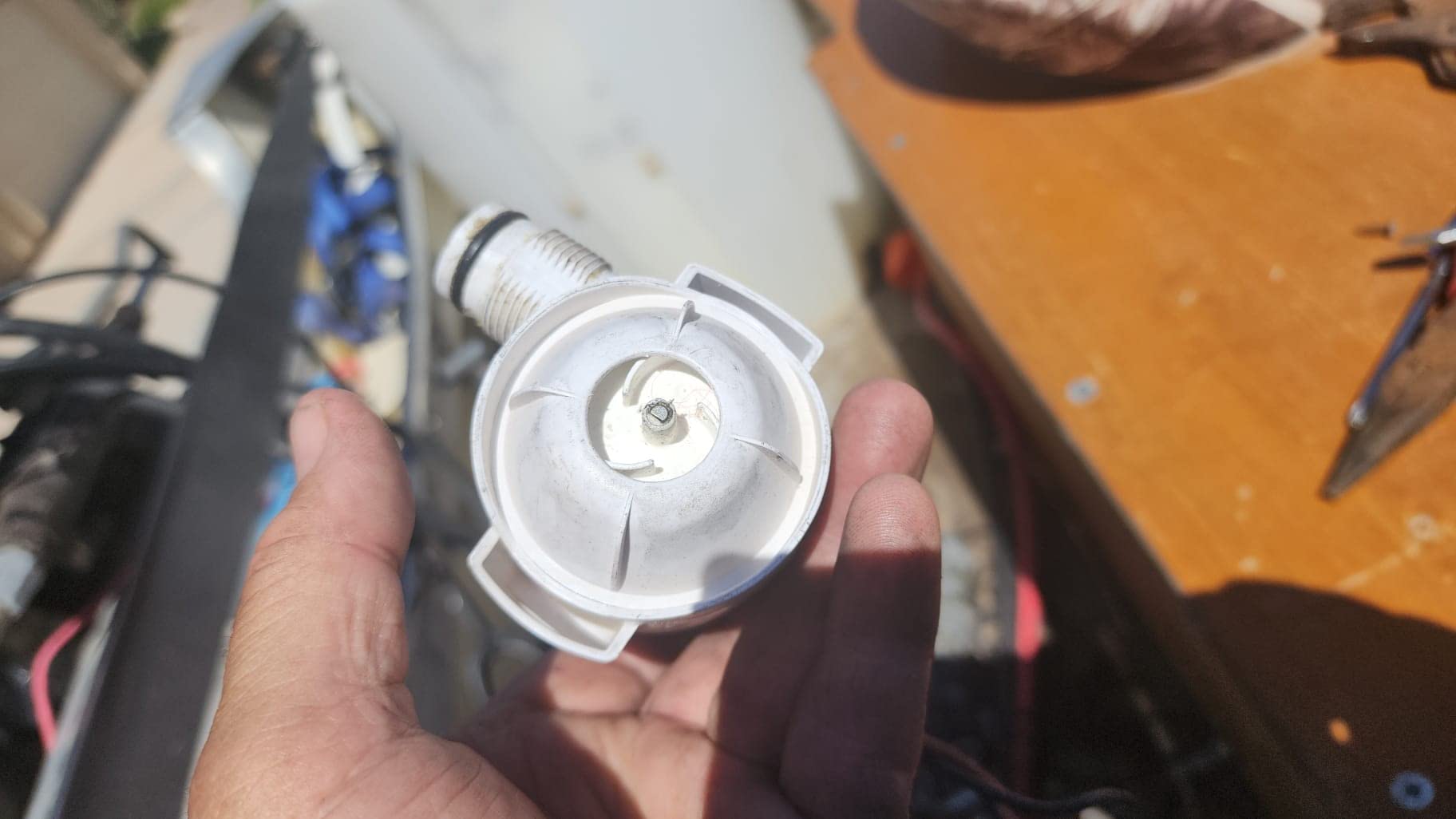 Rule Standard Bilge Pump 25DA- Not Automatic, Submersible, Marine Bilge Pump for Boats with Thermal Cut-Off, Check Valve - 500 GPH, 12V customer photo 2