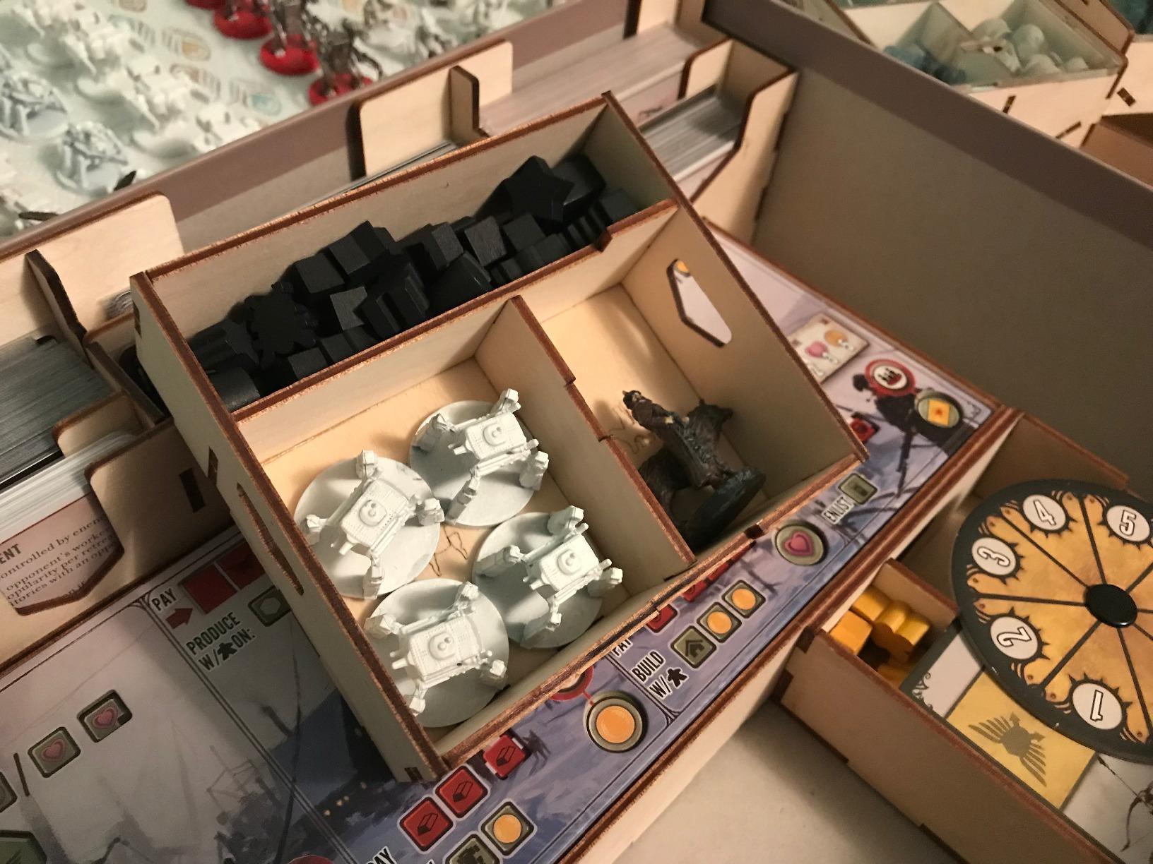 The Broken Token Game Organizer Compatible with Scythe - Wooden Game Organizing Box with Multiple Trays customer photo 1