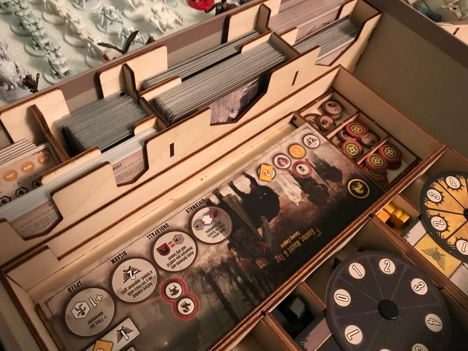 The Broken Token Game Organizer Compatible with Scythe - Wooden Game Organizing Box with Multiple Trays customer photo 2