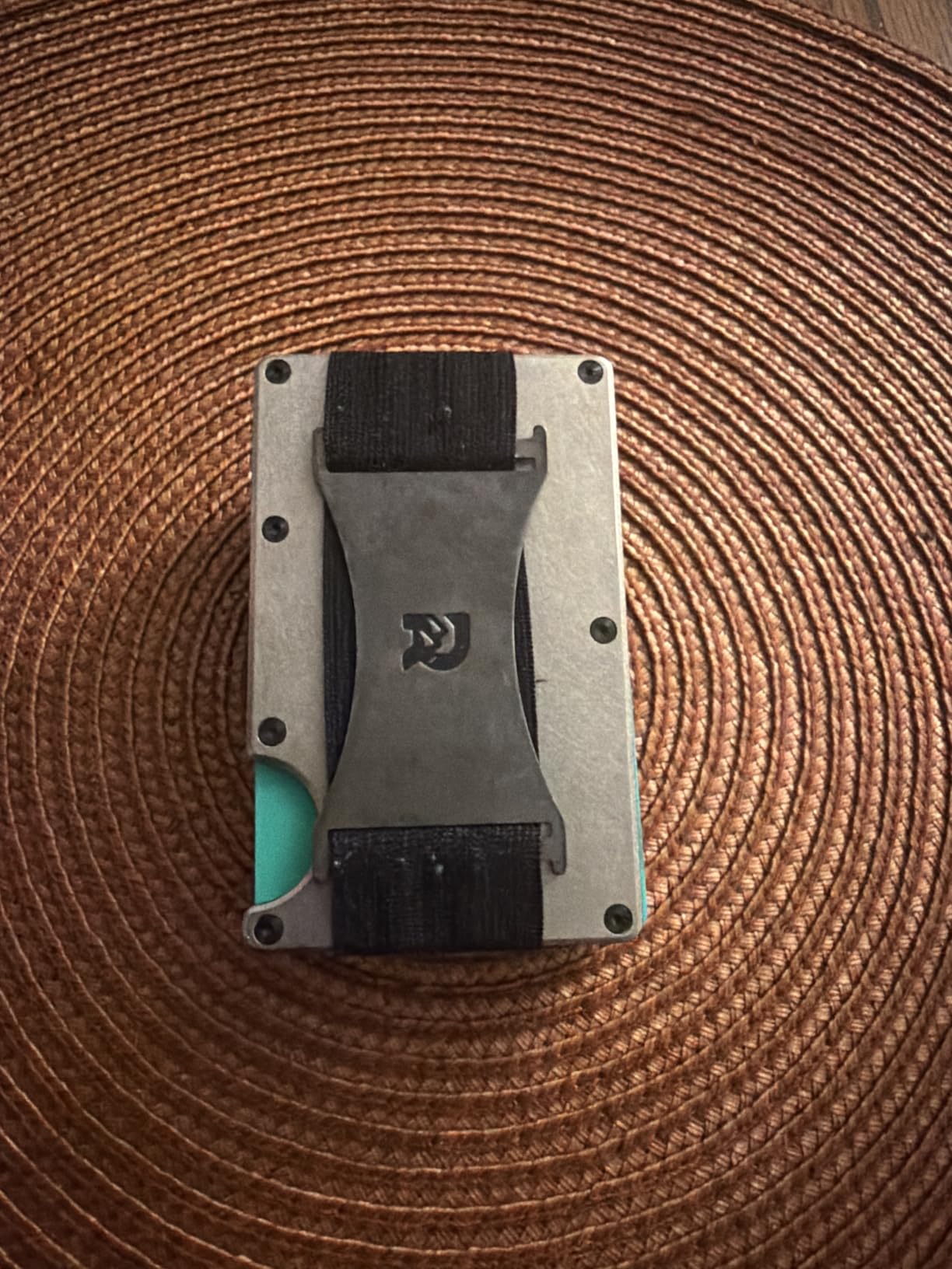 Ridge Wallet for Men - Slim Minimalist Compact Wallet and Card Holder, RFID Protected Front Pocket Wallets for Men with Integrated Cash Strap (Royal Black) customer photo 2