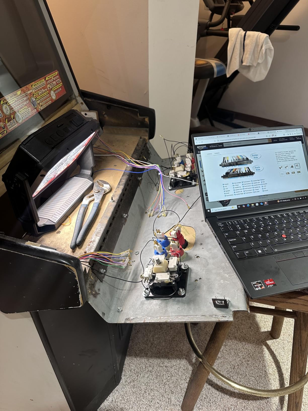 EG STARTS Arcade Jamma 56 Pin Interface Cabinet Wire Wiring Harness Loom Multicade Arcade PCB Cable for Arcade Machine Video Game Consoles Jamma 60-in-1 Board & Pandora Box 2 3 4 Game customer photo 1