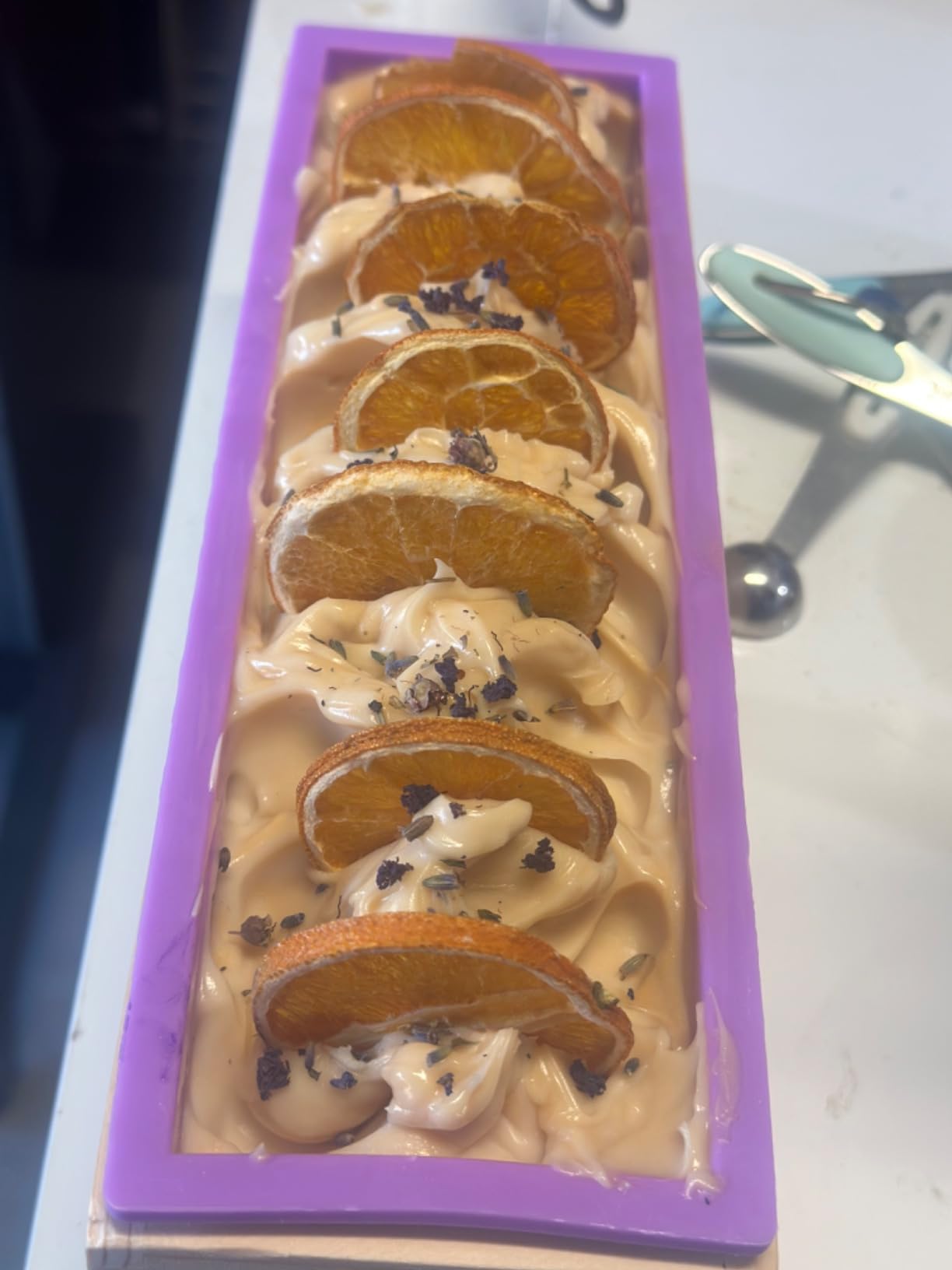 Ogrmar Silicone Soap Molds Kit-42 oz Wooden Silicone Rectangular Mold with Stainless Steel Wavy & Straight Scraper for Soap Cake Making customer photo 2