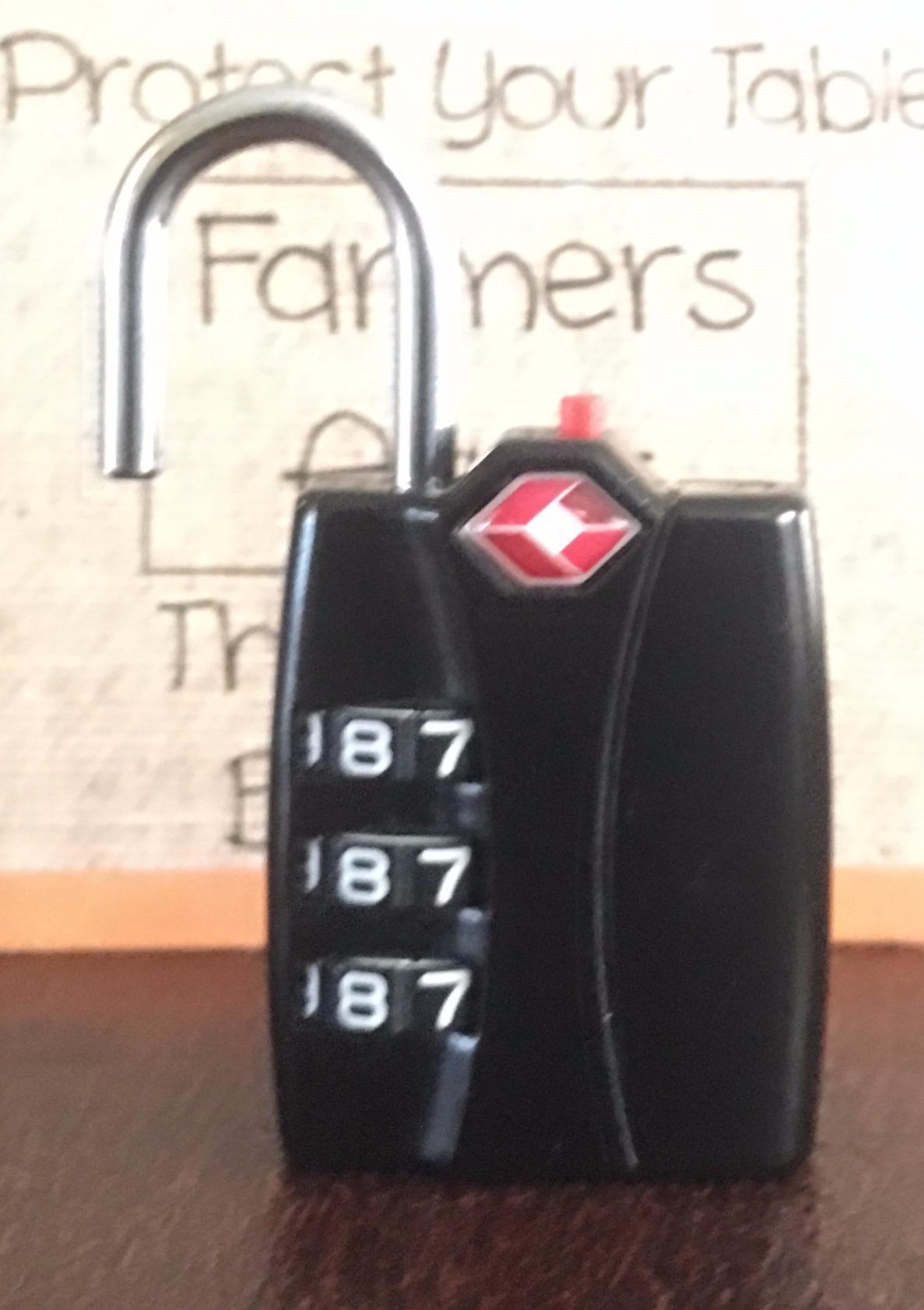 Forge Open Alert TSA Approved Luggage Locks - 3 Digit Combination, Easy Read Dials, Zinc Alloy Body - Ideal Travel Lock for Luggage, Suitcases, Bags & Toolboxes (Black 4 Locks) customer photo 2