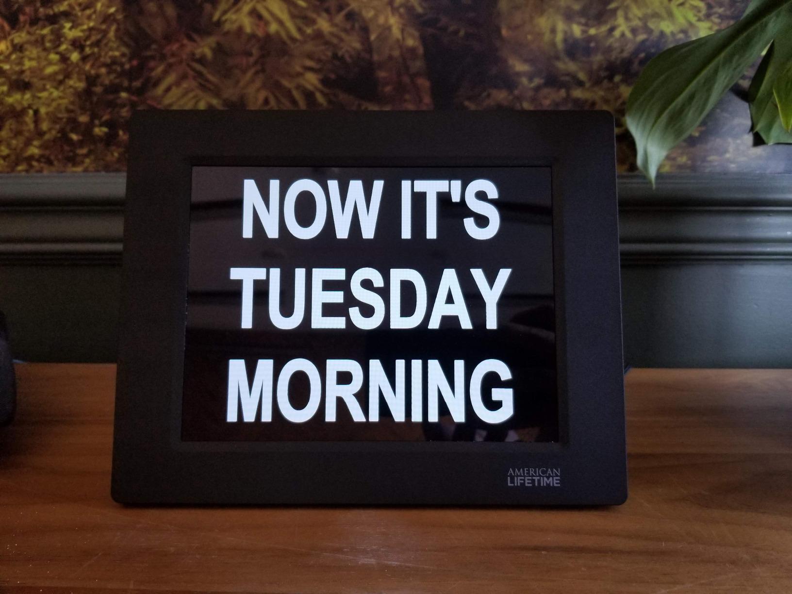 American Lifetime Large Digital Clock for Seniors, Black, 8 inch, with Day & Date, Customizable Alarms, Auto-Dimming, Multi-Language Support, Battery Backup, Easy Setup, and Gift Option customer photo 2