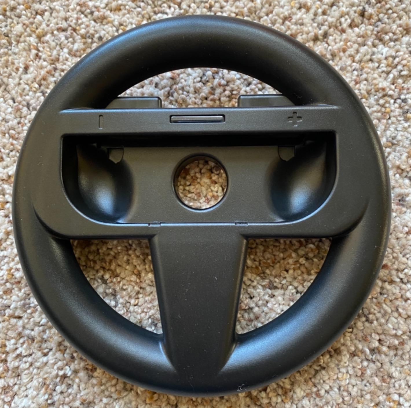 Orzly Steering Wheels for Nintendo Switch & OLED Console JoyCons, Racing Wheels for Mario Kart 8 Deluxe - TWIN PACK [2X Black] customer photo 2