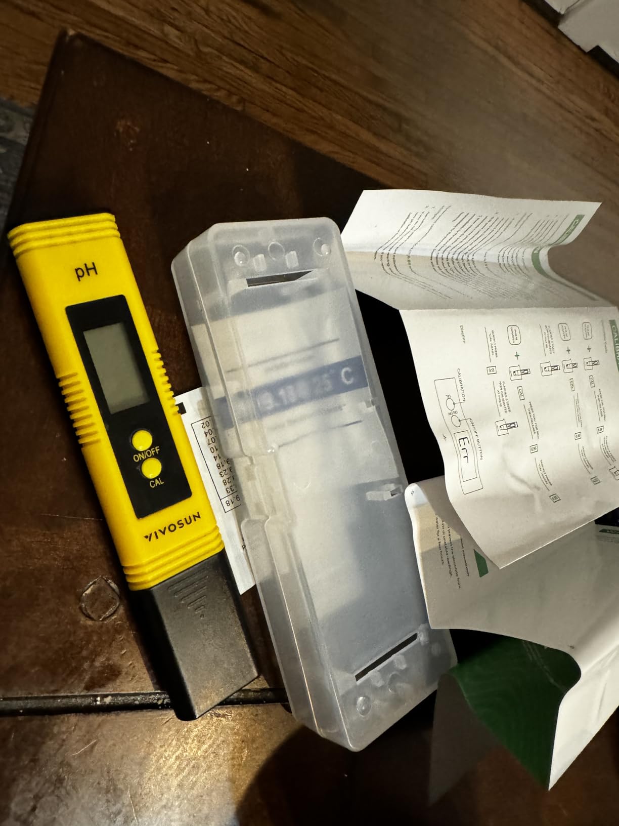 VIVOSUN Digital pH and TDS Meter Kits, 0.01pH High Accuracy Pen Type pH Meter ± 2% Readout Accuracy 3-in-1 TDS EC Temperature Meter for Hydroponics, Pool and Aquarium, Yellow Blue, UL Certified customer photo 2