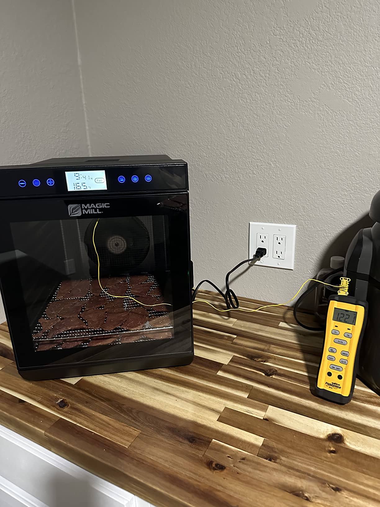 Magic Mill Premium Food Dehydrator Machine (15 Extra-Large Stainless Steel Trays) 800W Dryer for Beef Jerky, Fruits, Vegetables, Dog Treats, 48 Hour Digital Timer - 95°-167° Temperature Control customer photo 2