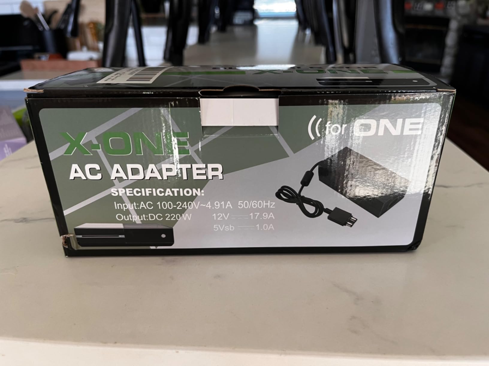 Xbox One Power Supply Brick, [Advanced QUIET VERSION] AC Adapter Power Supply Charger Cord Replacement for Xbox One 100-240V, Black customer photo 2