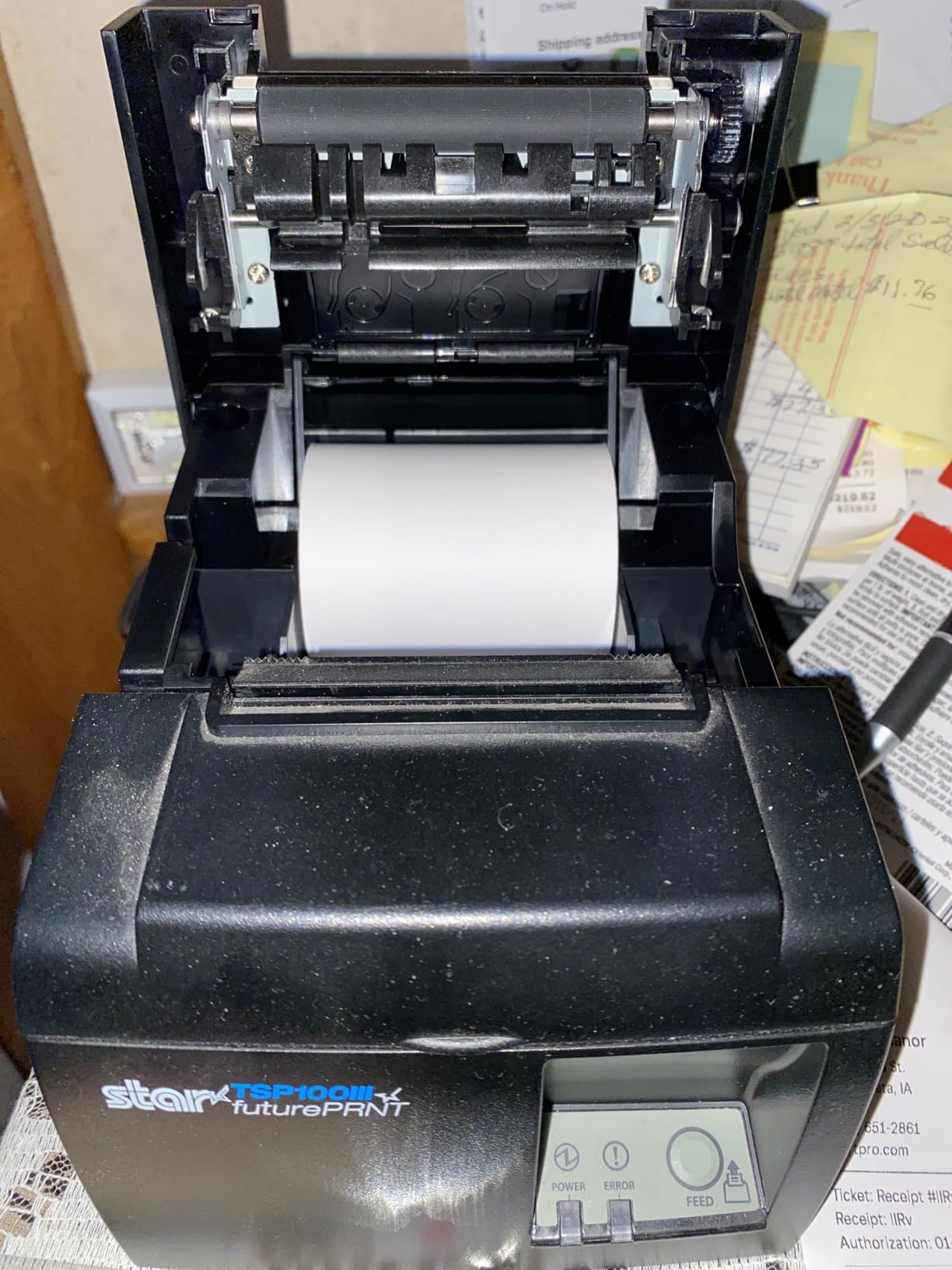 Star Micronics TSP143IIIU USB Thermal Receipt Printer with Device and Mfi USB Ports, Auto-cutter, and Internal Power Supply - Gray customer photo 2