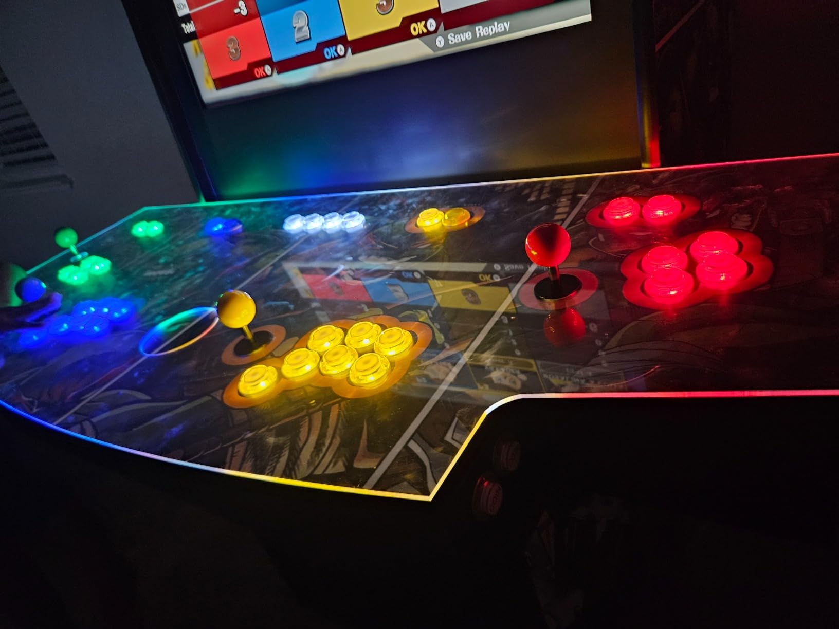 EG STARTS 4 Player Classic DIY Arcade Joystick Kit Parts USB Encoder To PC Controls Games + 4/8 Way Stick + 5V led Illuminated Push Buttons Compatible Video Game Consoles Mame Raspberry Pi & 4 Colors customer photo 2