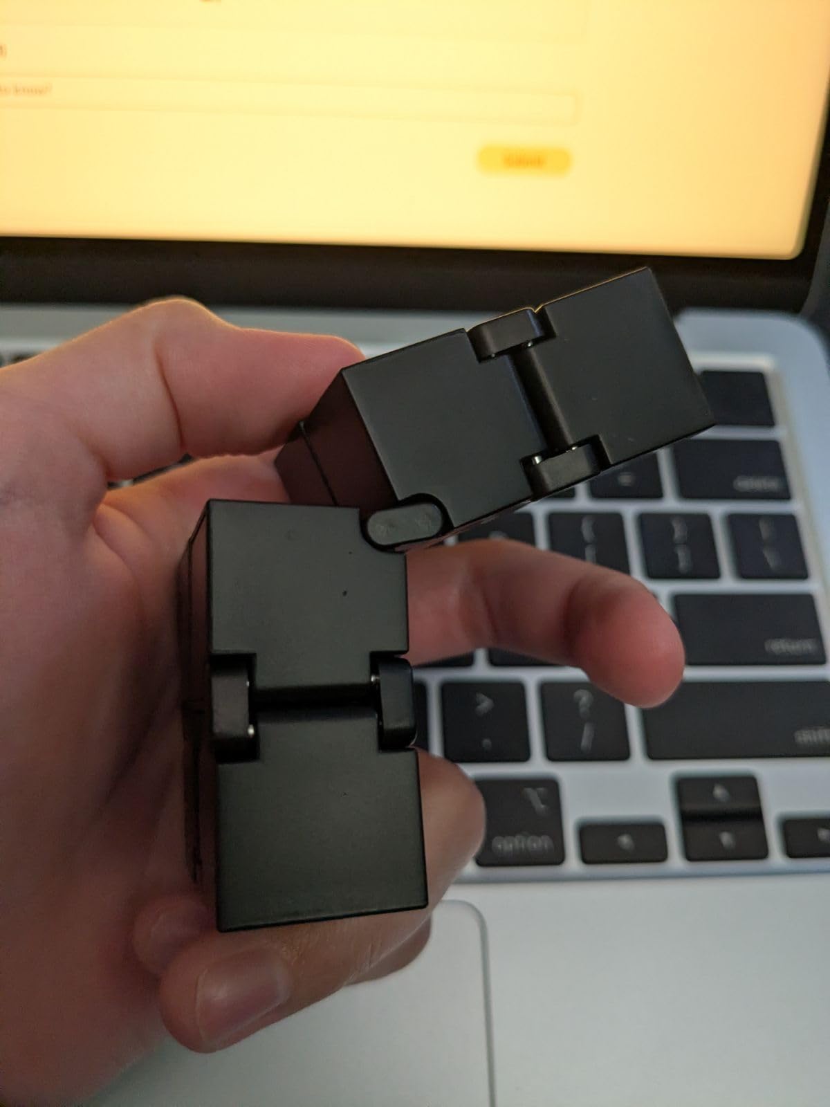 Infinity Cube Sensory Fidget Toy, EDC Fidgeting Game for Kids and Adults, Cool Mini Gadget Best for Stress and Anxiety Relief and Kill Time, Easter Stocking Stuffers Unique Idea for Fingers and Hands customer photo 2