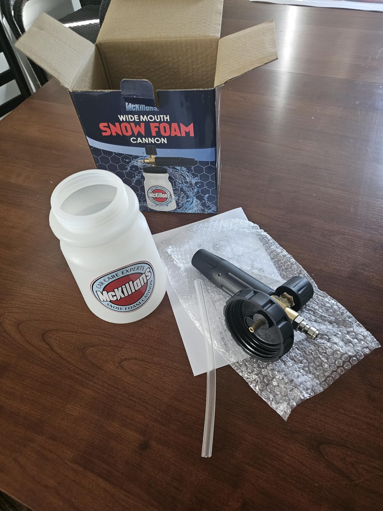 McKillans Foam Cannon for Pressure Washer (Wide Mouth) - Car Wash Snow Foam Cannon Lance Pressure Washer Soap Dispenser for Car Washing with Adjustable Thick Foam + 1/4 Quick Connector customer photo 2