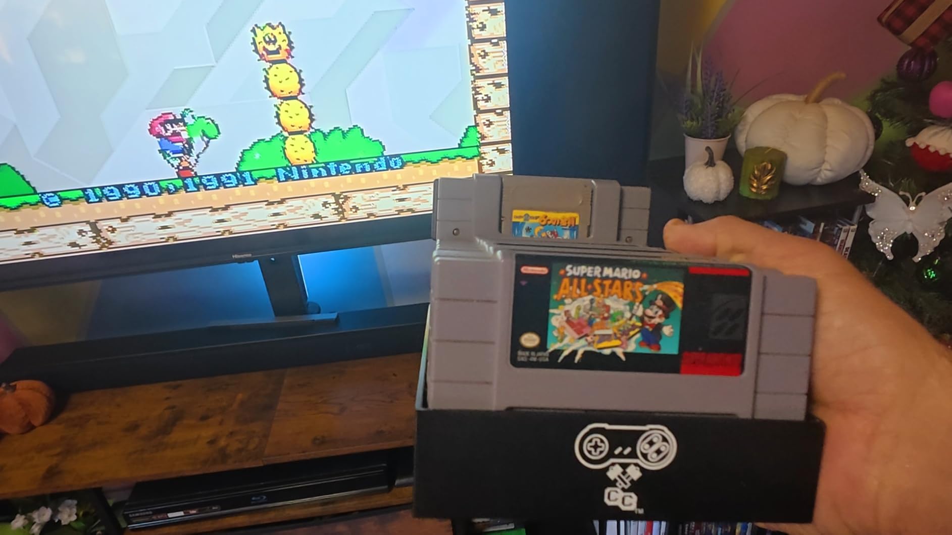 Black, NES Compatible Cartridge Holder, NES Game Tray, Holds 10 Games, Clutter Reducing, Retro Video Game Collection, Works with Nintendo Entertainment System NTSC and PAL Cartridges customer photo 2