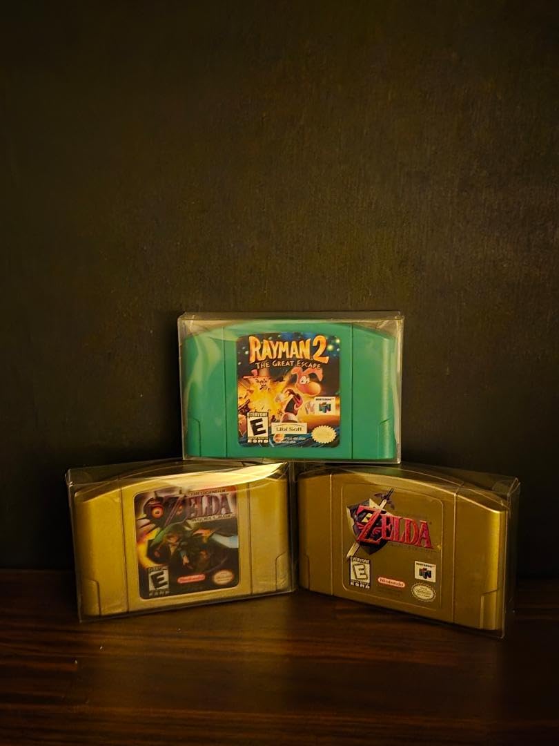 Mcbazel LOT 10 Clear Case Sleeve Protector for Nintendo N64 Games Cartridge (Set of 10) customer photo 1