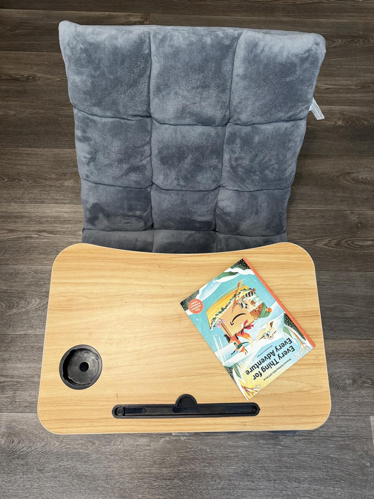 Giantex Folding Floor Chair with Back Support, 14 Adjustable Position, Padded Sleeper Bed, Couch Recliner, Gaming Floor Chairs for Adults, Meditation, Living Room (Grey) customer photo 1