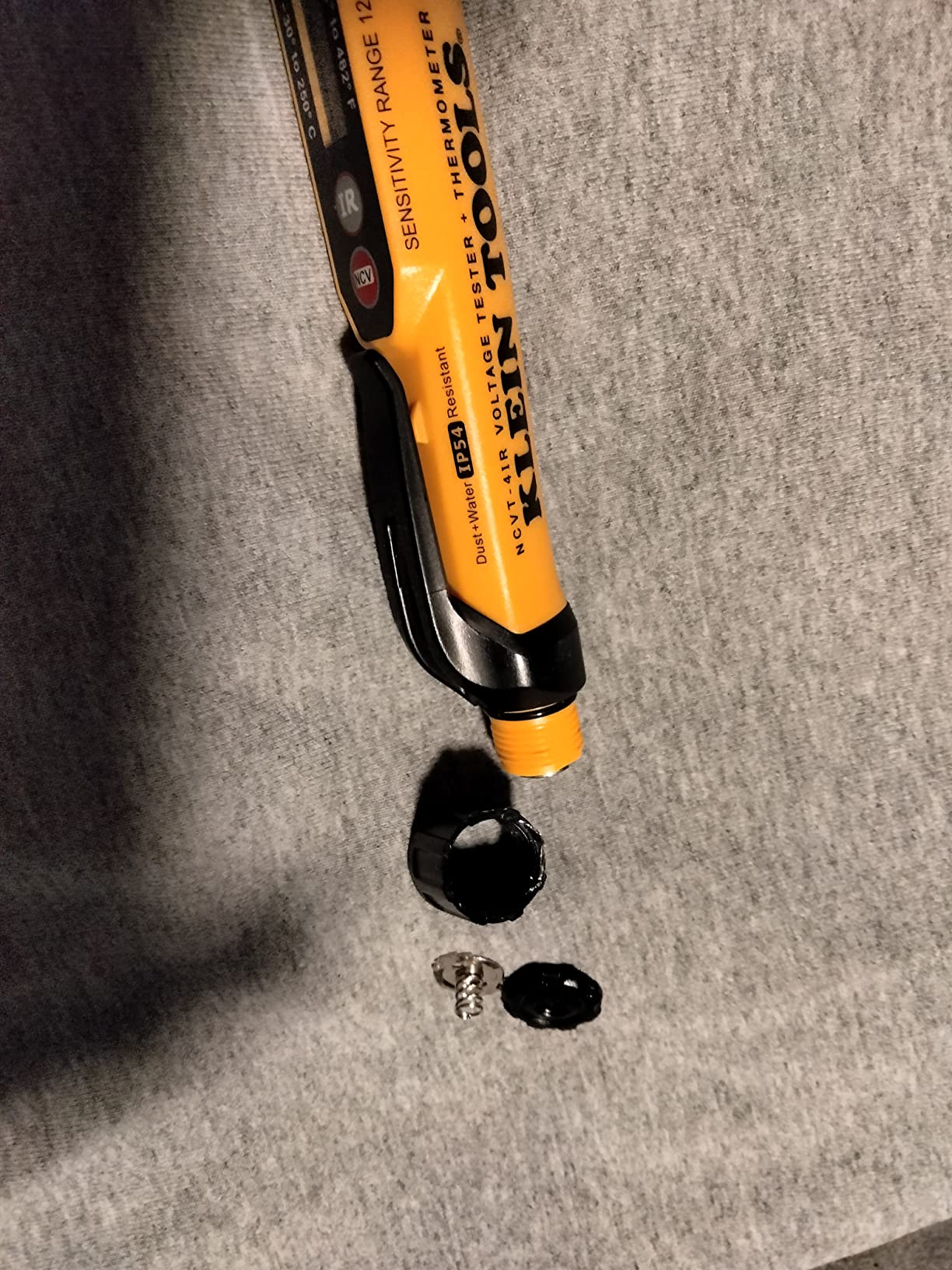 Klein Tools NCVT-4IR Non-Contact Voltage Tester, 12-1000V AC Pen with IR Thermometer -22 to 482-Degree Fahrenheit, LED and Audible Alarms, Pocket Clip customer photo 2