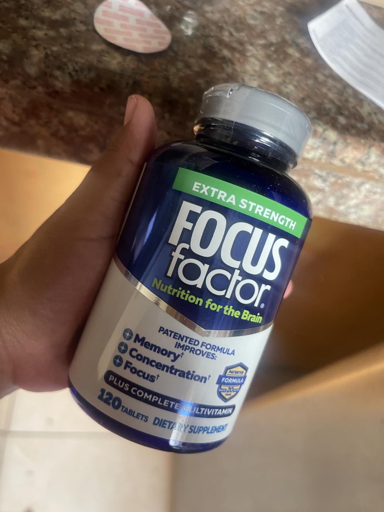 Focus Factor Adults Extra Strength, 120 Count - Brain Supplement for Memory, Concentration and Focus - Complete Multivitamin with DMAE, Vitamin D, DHA customer photo 2