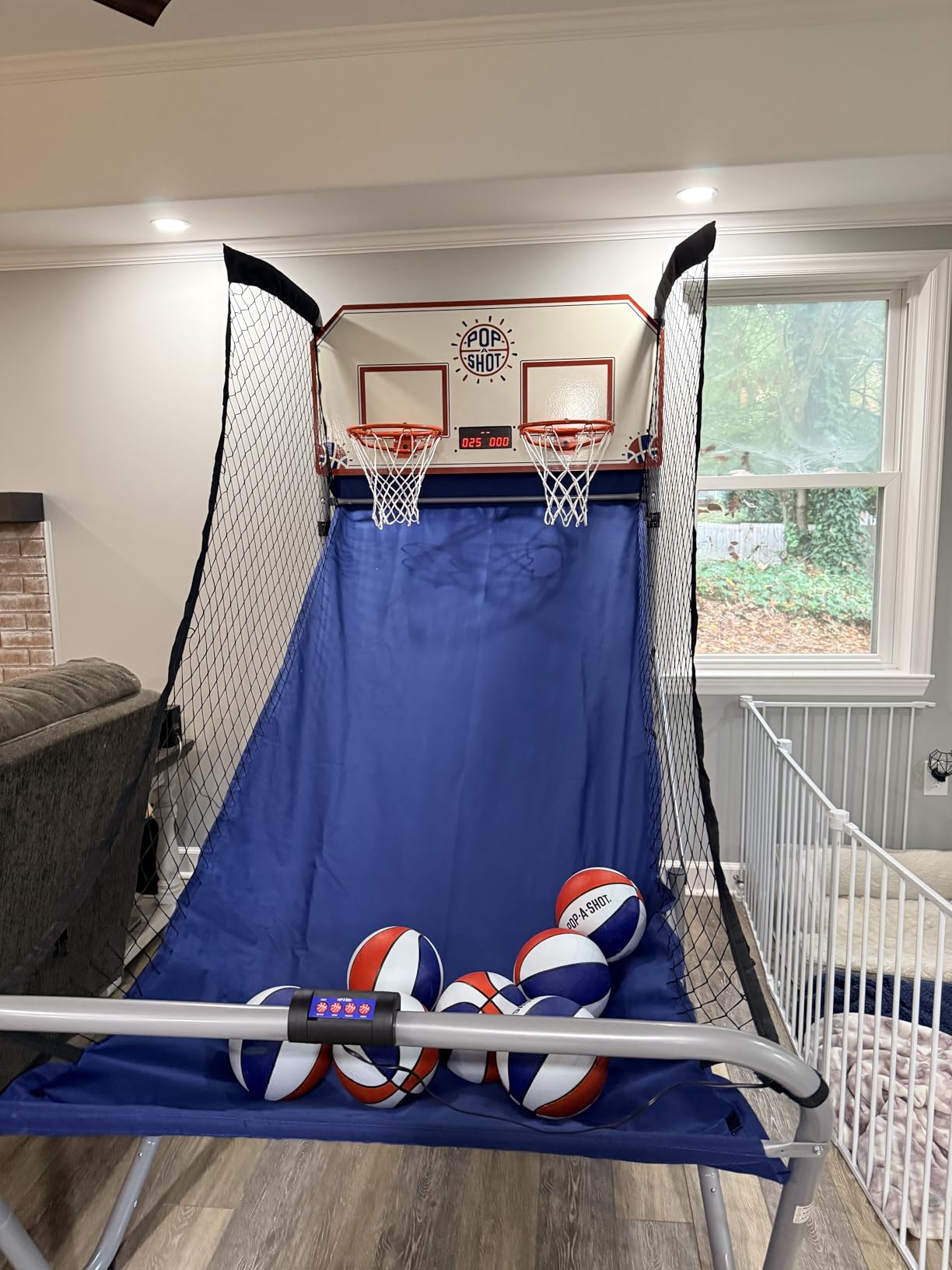 Pop-A-Shot - Home Dual Shot | Arcade Basketball Game for Home | Sensor Scoring Hoop, 16 Game Modes, 7 Balls | Foldable for Easy Storage | Fun for All Players customer photo 2