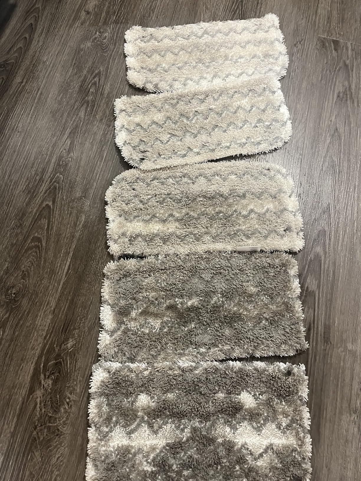 Shark Steam Mop with 2 Machine Washable Dirt Grip Pads, Removable Water Tank, Lightweight, Steam Cleaner for sealed Hard Floors, Marble, Stone, Hardwood, Tile, Laminate, White/Seafoam, S1000 customer photo 1