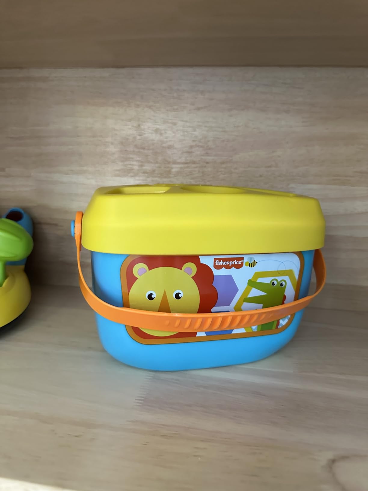 Fisher-Price Baby's First Blocks & Rock-a-Stack Toy Set, Bucket of 10 Shapes & Ring Stacking Activity for Developmental Play Ages 6+ Months (Amazon Exclusive) customer photo 1