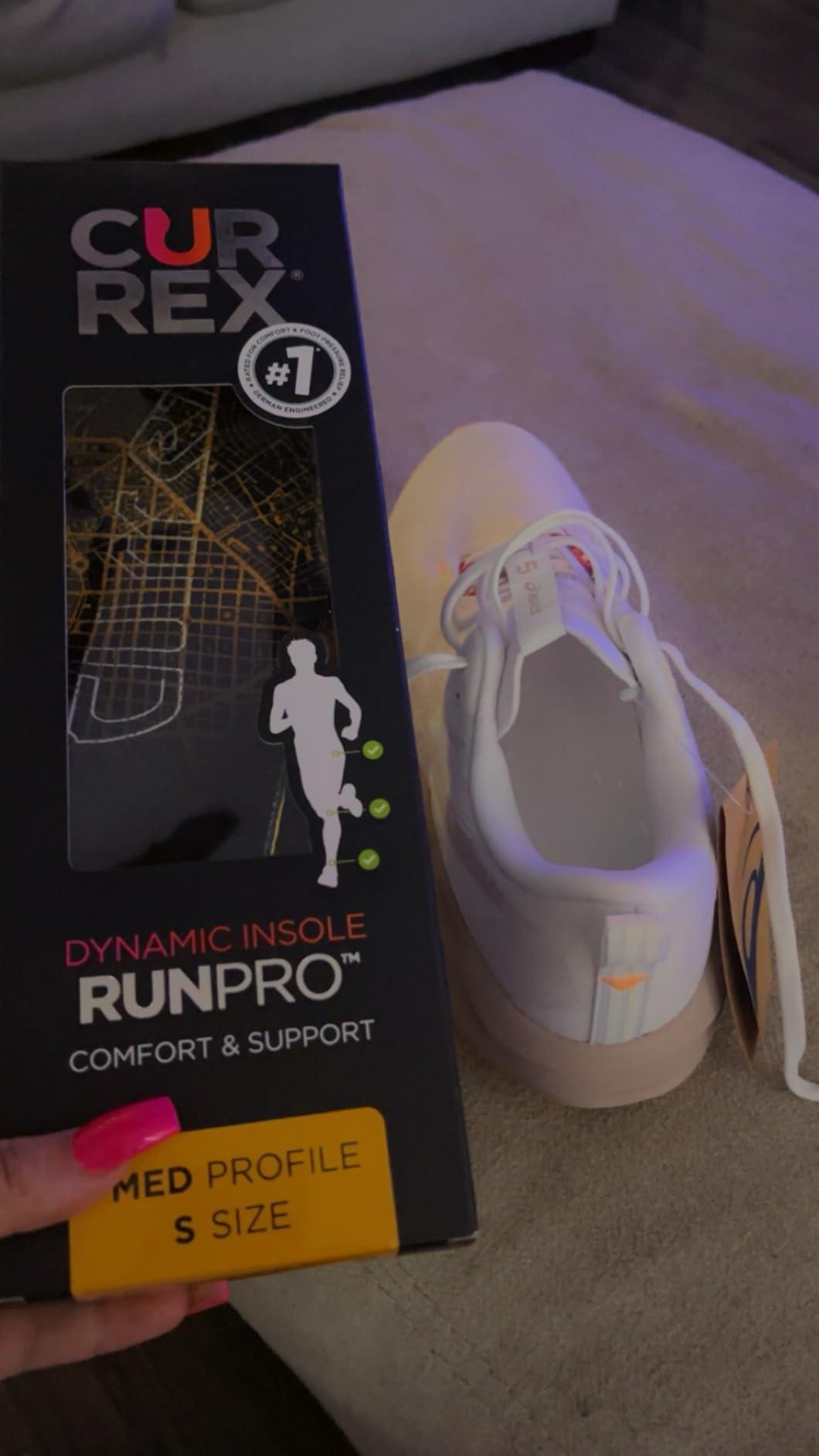 CURREX RunPro Insoles for Running Shoes, Arch Support Inserts to Help Reduce Fatigue, Prevent Injuries, Boost Performance for Men & Women (Medium Arch, Size Medium) customer photo 1