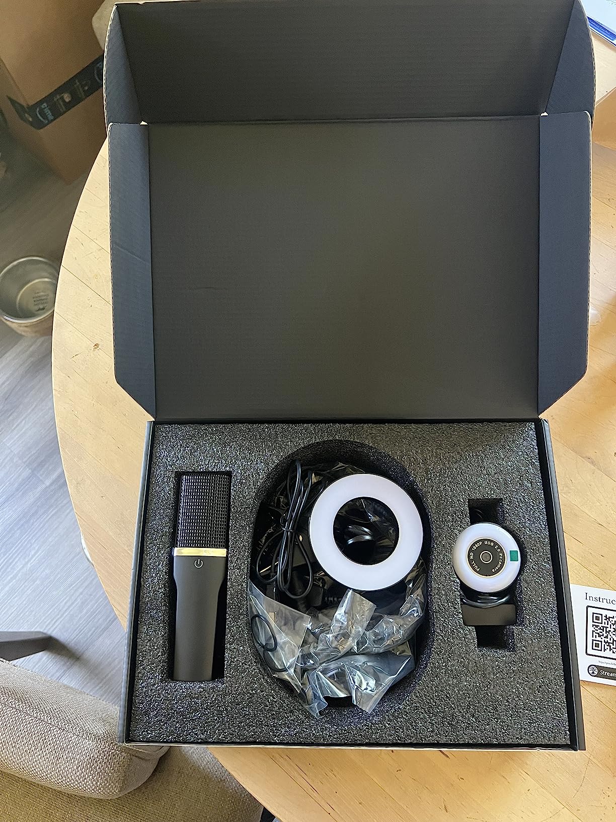 Webcam Streaming Kit with USB RGB Microphone & LED Light - 1080P 30FPS Streaming Camera Bundle for Twitch, YouTube, Podcasting, WFH - PC & Mac Compatible (Console Requires Computer & Capture Card) customer photo 2