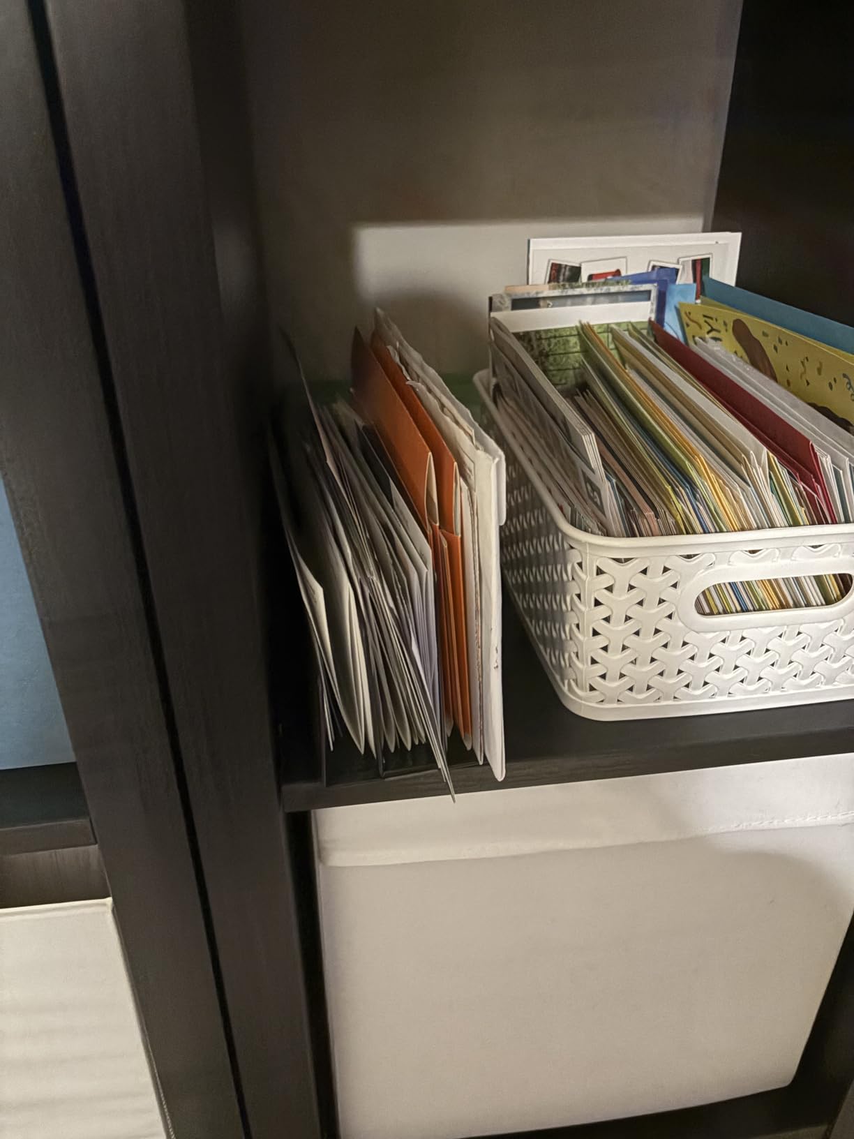 wishacc Desk Mail Organizer Small File Holders Letter Metal Mesh Document/Filing/Folders/Paper Organizer for Desktop customer photo 1