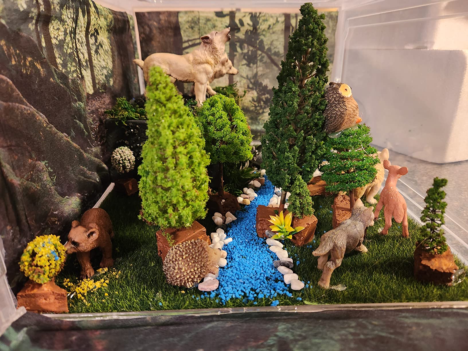 NWFashion 9 Bags Total 300Gram Scenery Basing Material Kit, Stone, Snow, Grass, Moss Stick, River, Desert customer photo 1