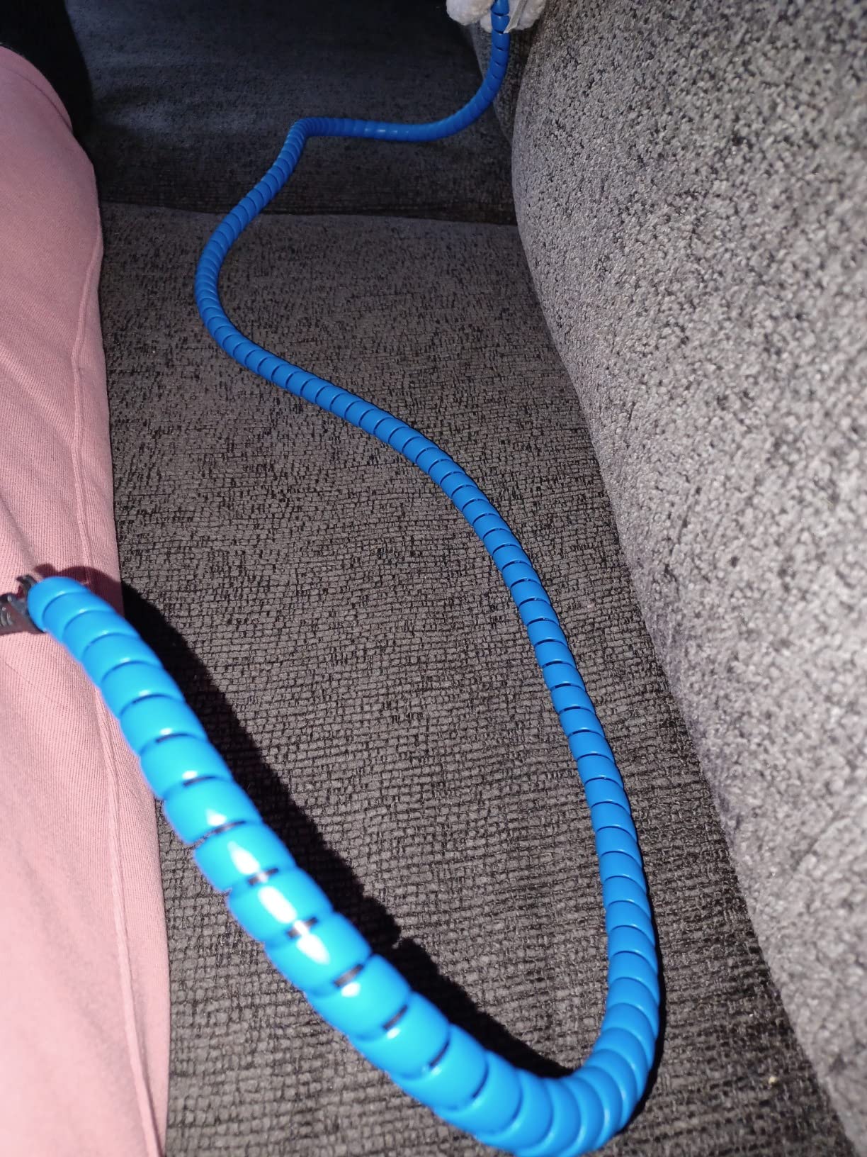 Dog and Cat Cord Protector 32.8ft Wire Protector Sleeve Covers for Cord Protects Your Pets from Chewing Through Insulated Cables 5 PCS/Pack 32.8ft in Total 10mm Width by FUNZON customer photo 2